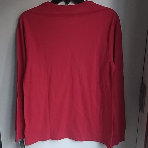 DONATED:bRalph Lauren Long Sleeve Red T-Shirt - Picture 3 of 4